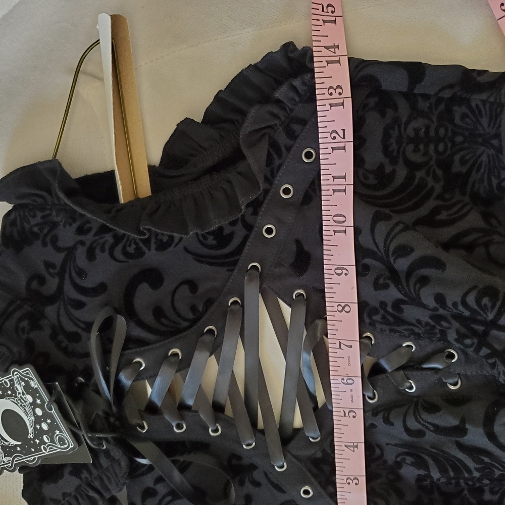 Killstar Bloodlust Party Dress Black Punk Whimsygoth Luxury Coquette Girl Sz M - Picture 10 of 16